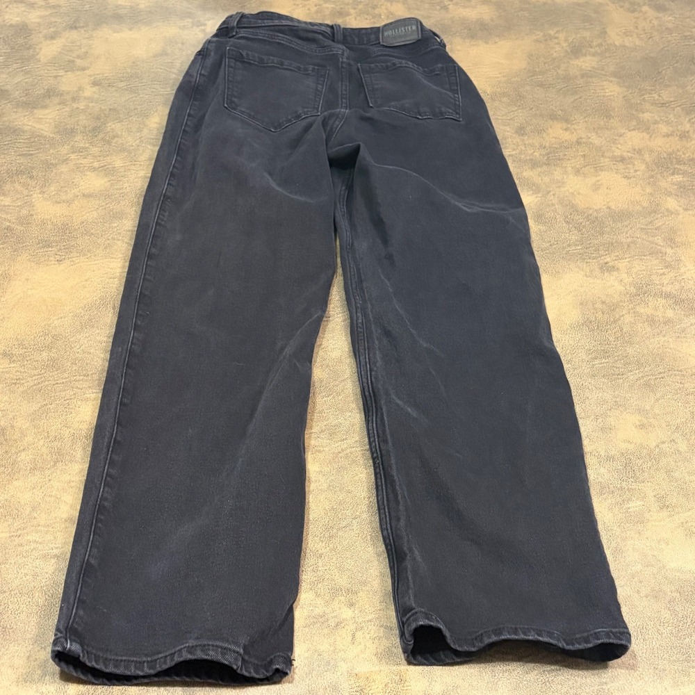Hollister Dad Jeans Womens 00R 23R Black Ultra High-Rise Vintage Stretch 7525